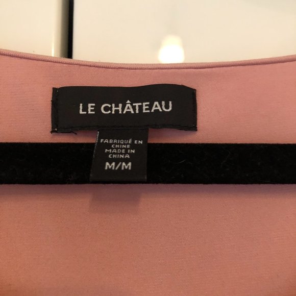 Le Château Pink Flowy blouse Size M - Picture 3 of 5